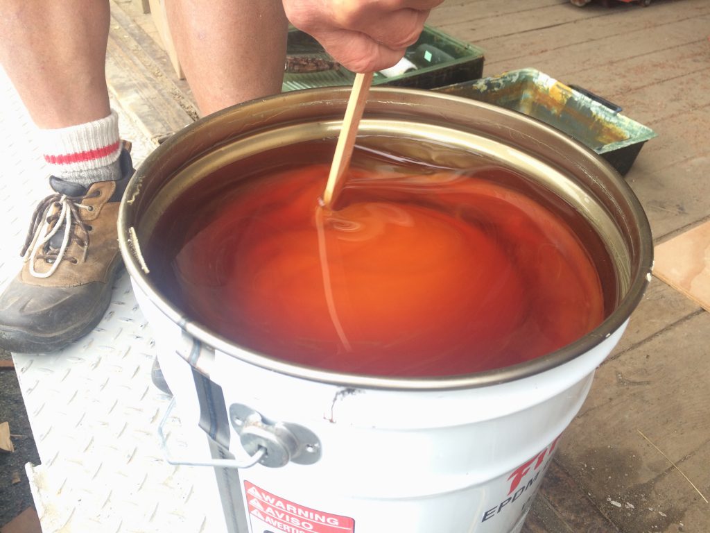 stirring goop